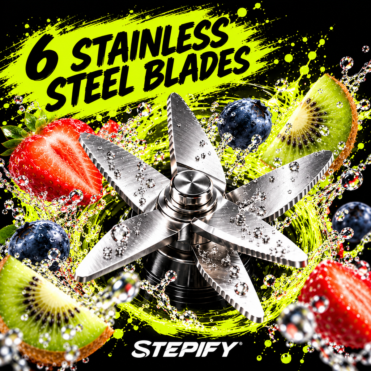 STEPIFY six stainless steel blades