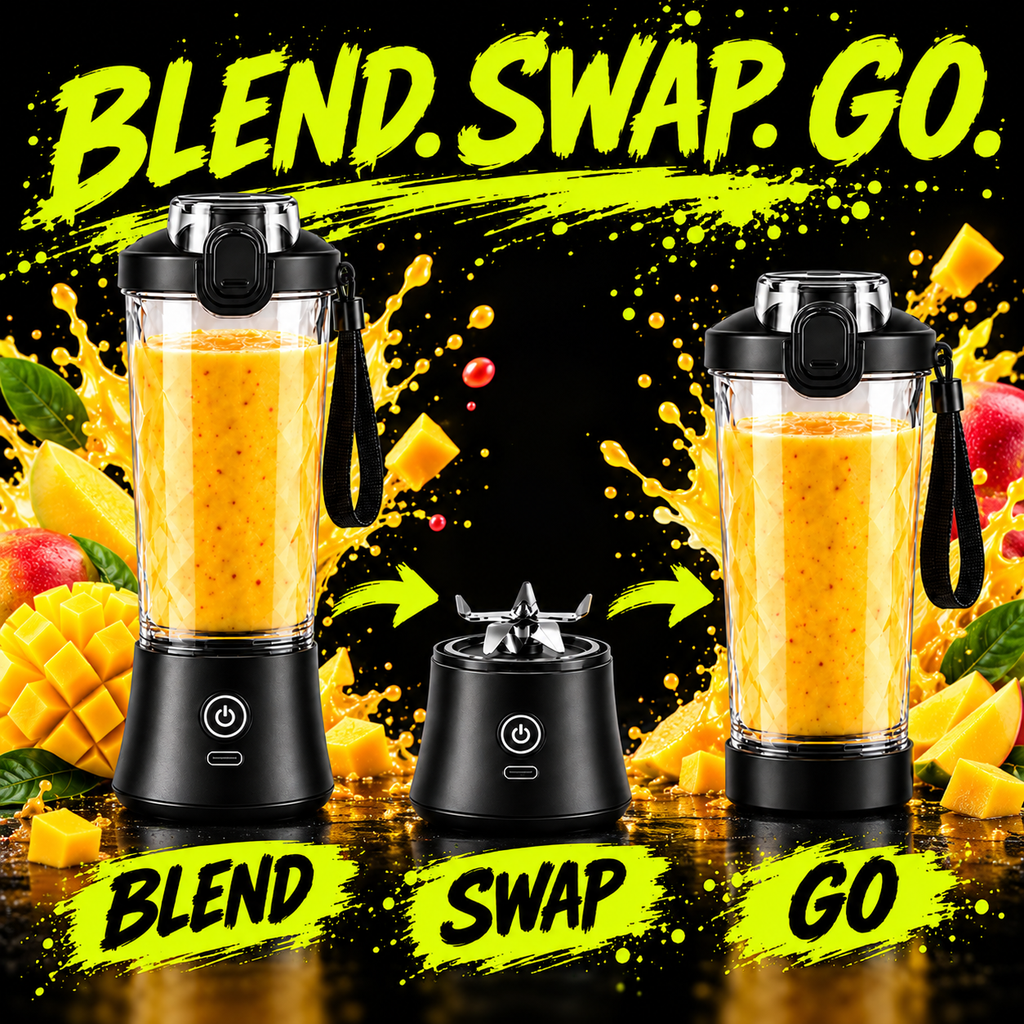 STEPIFY blender converts to a travel cup