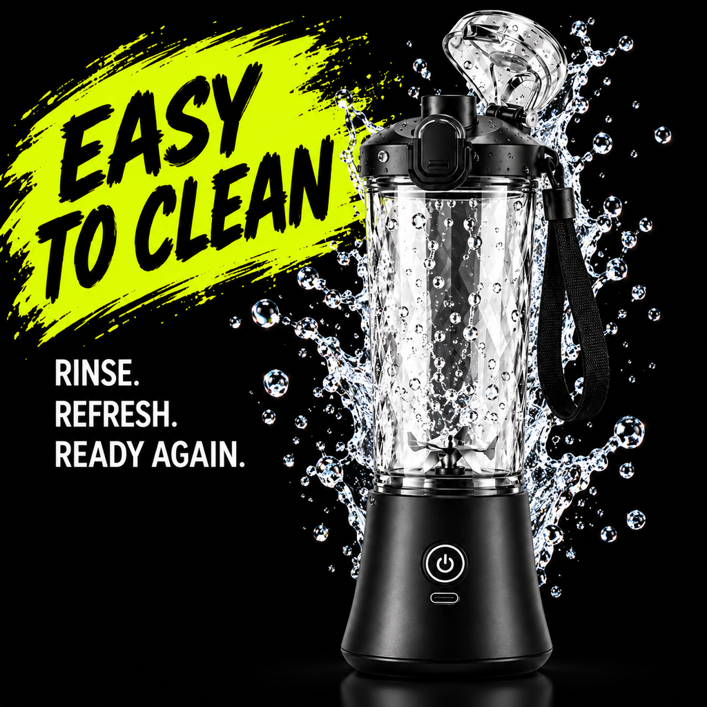 STEPIFY black blender easy to clean